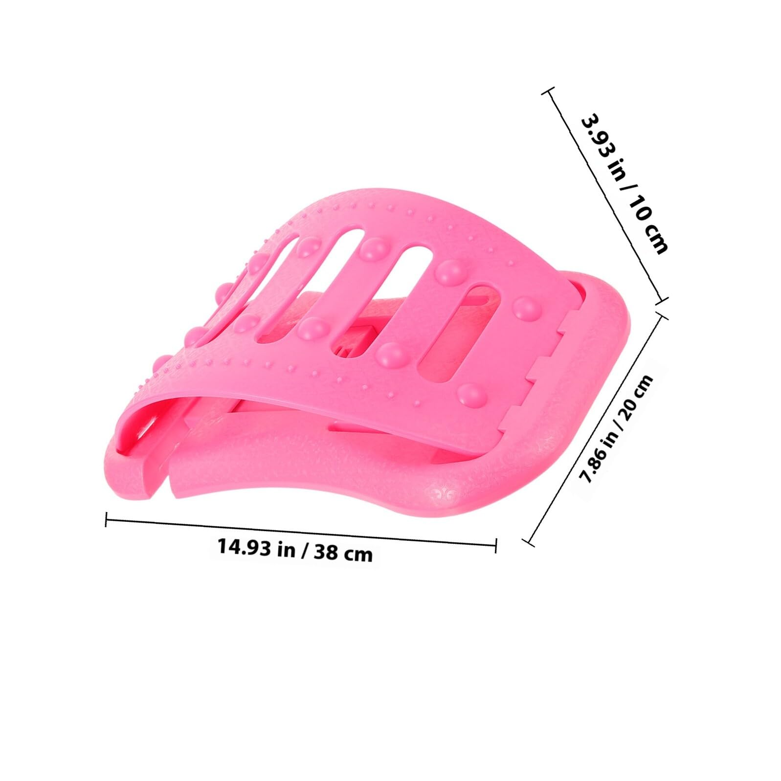 Rückenbogenstrecker mit Verstellbarem Design Lordosenstütze aus Ergonomischem Kunststoff Taillen Stretching Gerät für Effektive Rückenschmerzlinderung und Muskelentspannung bei