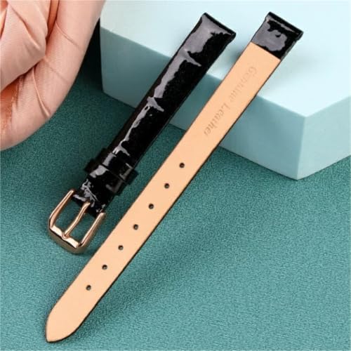 Correa de reloj de cuero premium con hebilla de acero inoxidable para damas 7
