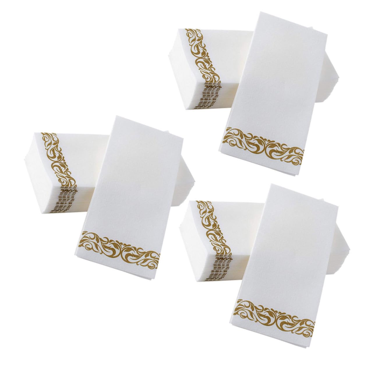 75 piezas Servilletas de Papel Decorativas Diseño Europeo Plegadas para Cenas Bodas y Uso Hogar y Restaurante