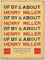 Of By & About Henry Miller: A Collection of Pieces B001PG87RG Book Cover