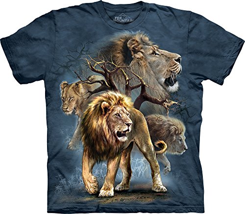 The Mountain Lion Collage T-Shirt, XX-Large, Blue