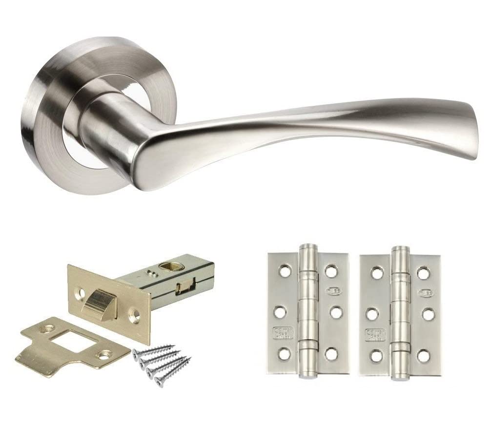 Golden Grace Astrid Door Handle Set - Duo Chrome