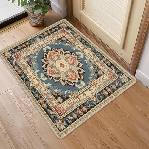 Tapete de Entrada 2x3 Pies Interior Boho Naranja