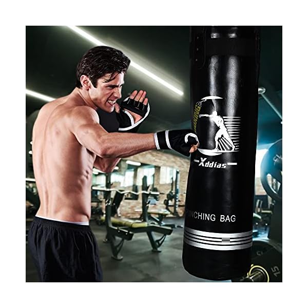 XDDIAS Punching Bag with Stand, 70'' Freestanding Punching Bag for Adult, Heavy Boxing Bag with Suction Cup Base Kickboxing Bag for MMA Muay Thai Fitness