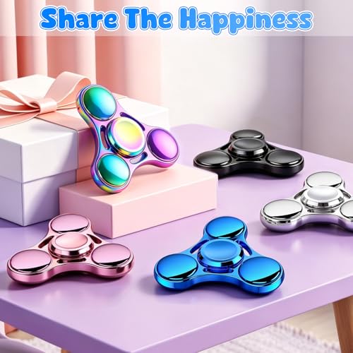 Image of ATESSON Fidget Spinners Toy,Ultra Durable Stainless Steel Bearing High Speed 3-5 Min Precision Brass Metal Finger Spinner,EDC ADHD Stress Relief Anxiety Relieves Reducer for Kids and Adults