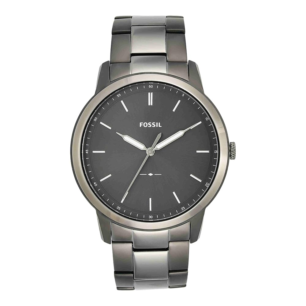 Fossil Men's Minimalist Quartz Stainless Steel Three-Hand Watch for Men