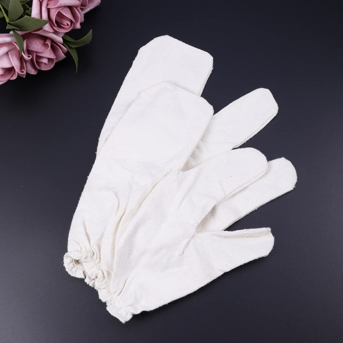 Cabilock Juego de 3 Guantes Exfoliantes de Seda para Baño Y Exfoliante Corporal Multifunción para Una Piel
