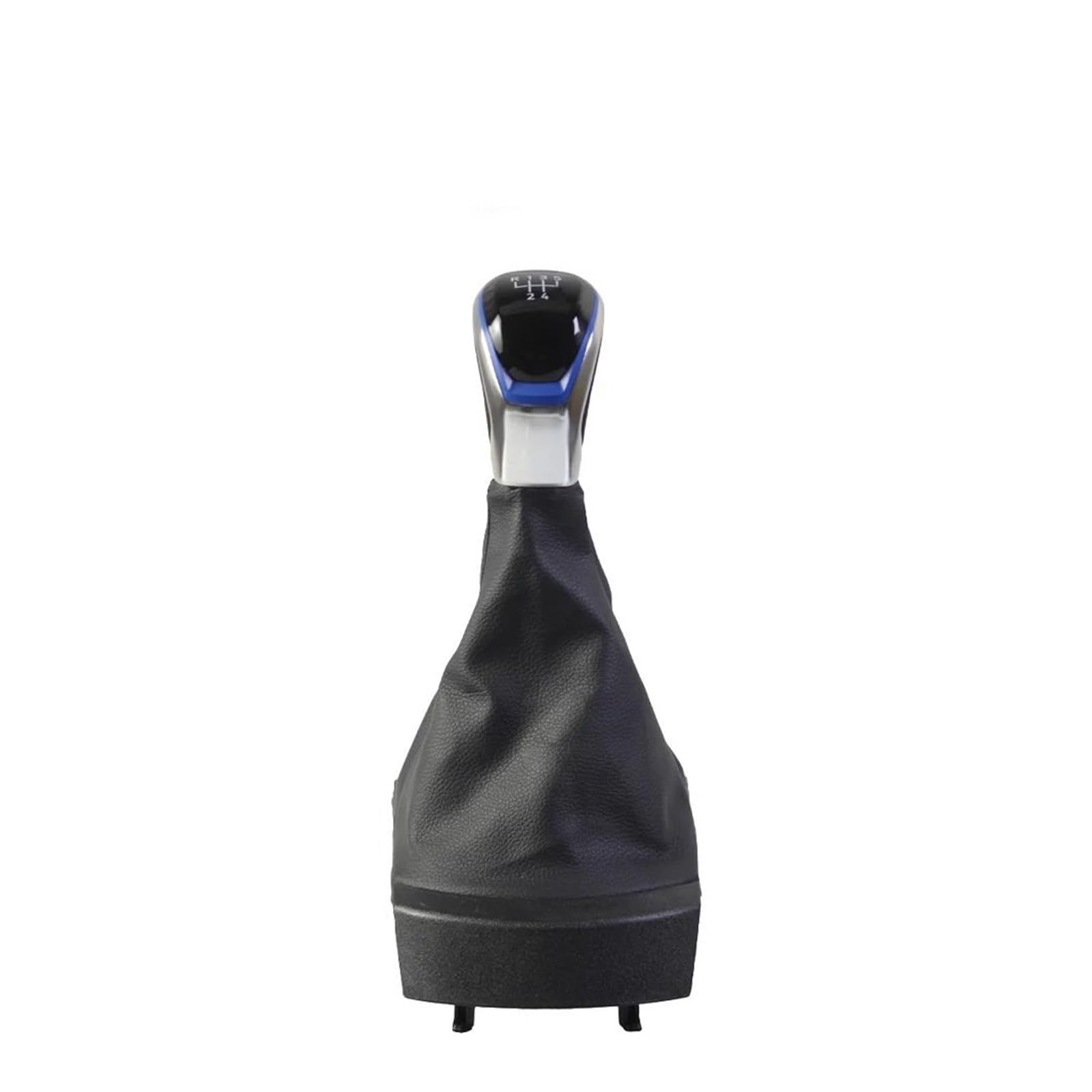 Uifcog Blue Gear Shifter Knob For Seat For Ibiza 2002-2010 5/6 Speed Gear Shift Knob With Gaiter Boot Cover Interior Decorate(,For 5 Speed)