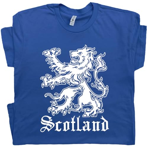 Scotland Shirt Vintage Scotland T Shirt Scottish Lion Rampart Shirts for Men Women Kids Retro Scotland Graphic Tee
