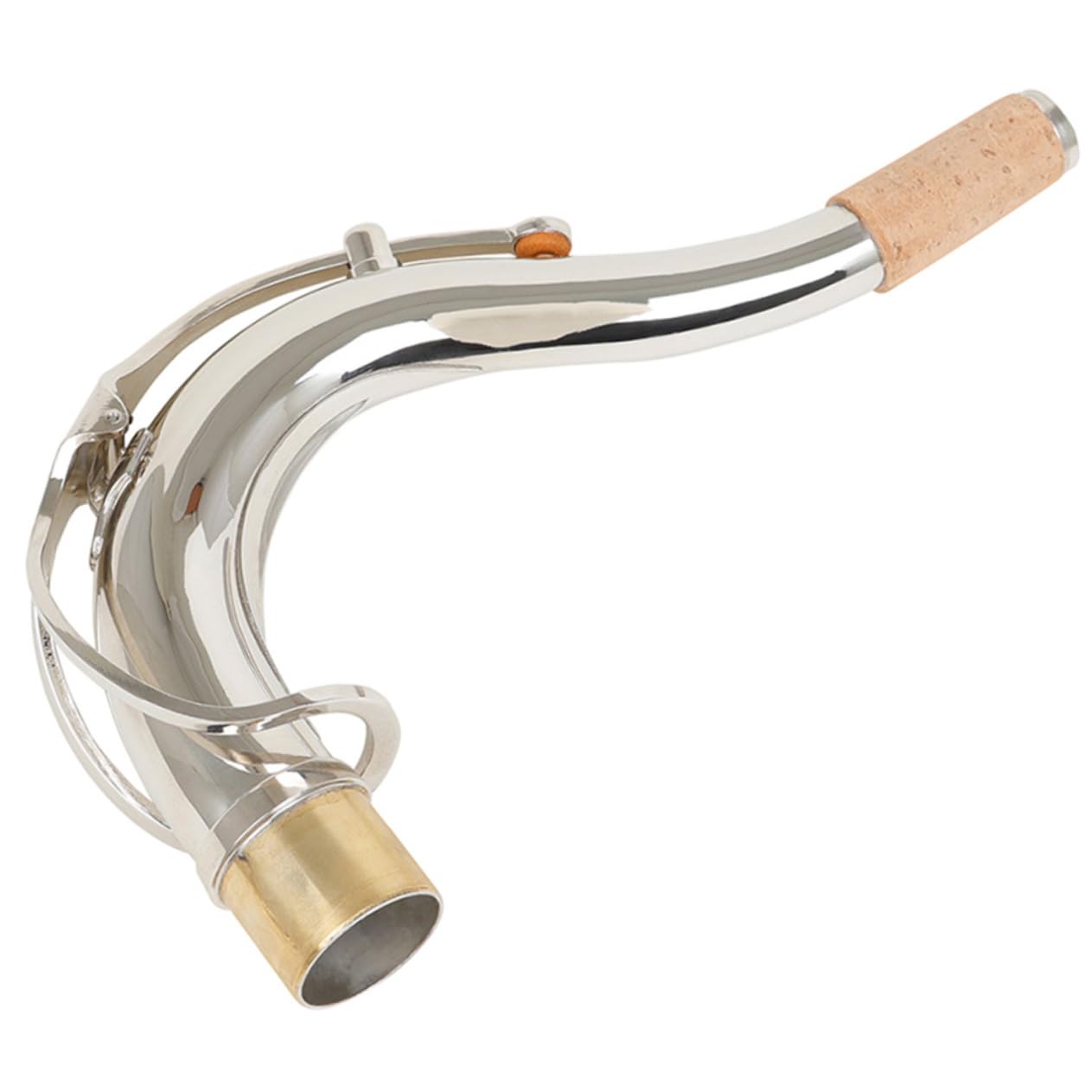 VICASKY Mástil De Saxofón Tenor Cuello Curvo De Latón Reemplazo Para Saxofón Si Bemol De Accesorio Soprano