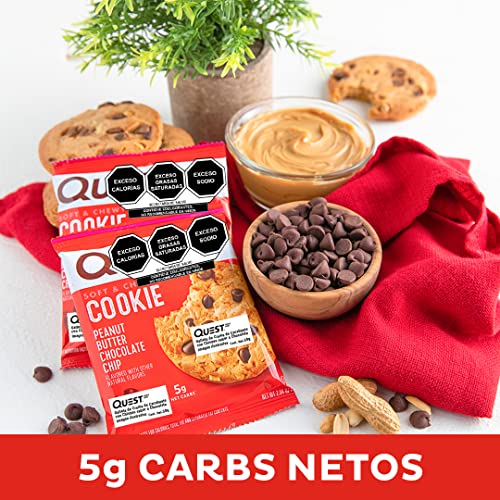 Quest Nutrition Peanut Butter Chocolate Chip High Protein Cookie, Keto Friendly, Low Carb, 24.5 Oz, 12 Count (Pack Of 1) #TOP6
