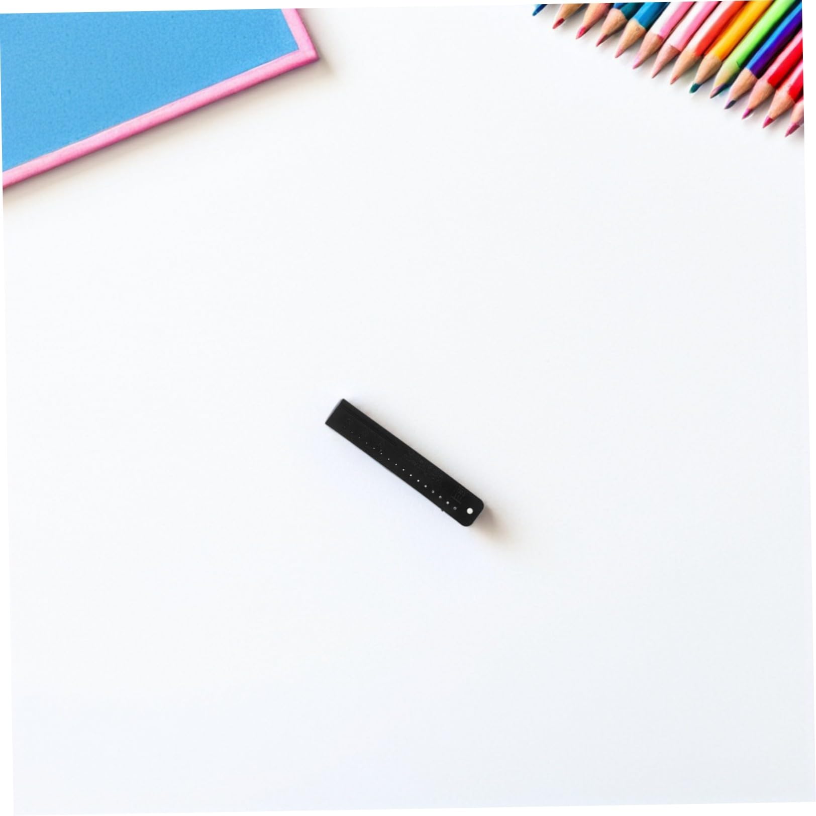 YARNOW Righello di Misurazione Endodontico 2 Pezzi in Plastica Nero Scala Chiara per Forniture Canalari Strumento di Precisione per Uso Clinico e Laboratorio