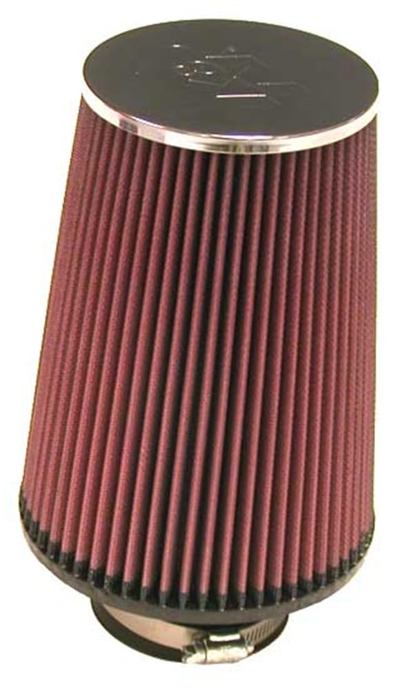 K&amp;N High-Flow Original Lifetime Universal Clamp-On Air Filter: High Performance, Premium, Washable: Flange Diameter: 3 In, Filter Height: 8 In, Flange Length: 1.75 In, Shape: Round Tapered, RC-5106