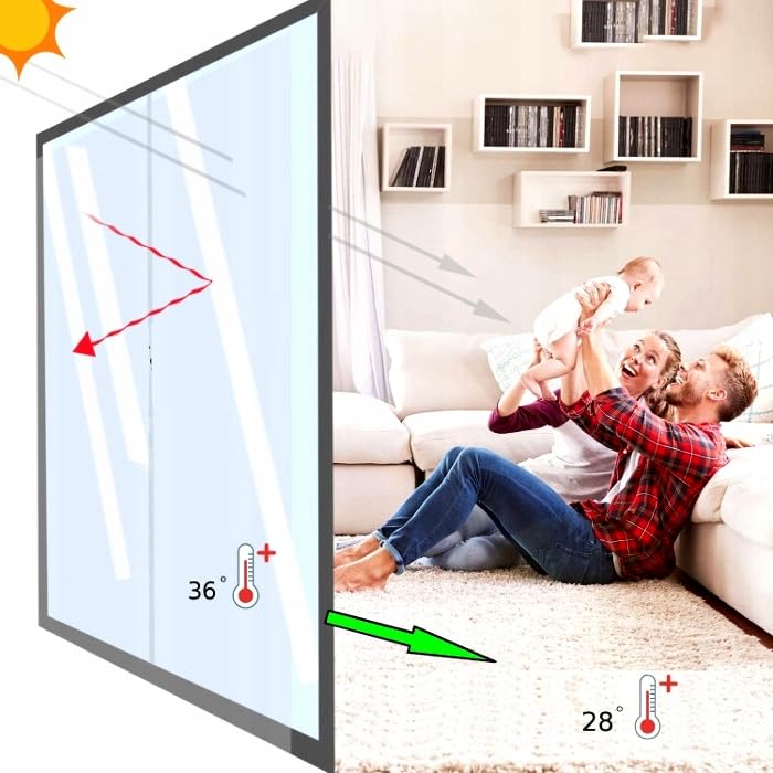 Pellicola Autoadesiva Per Finestre Opaca - 122x200 Cm, Anti-UV, Per Privacy Ufficio/Bagno - Foto 10