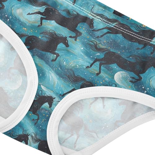 Girls Underwear Soft Cotton Horse Kids Panties in Sizes 2/3t, 4t, 5t, 6 and 84