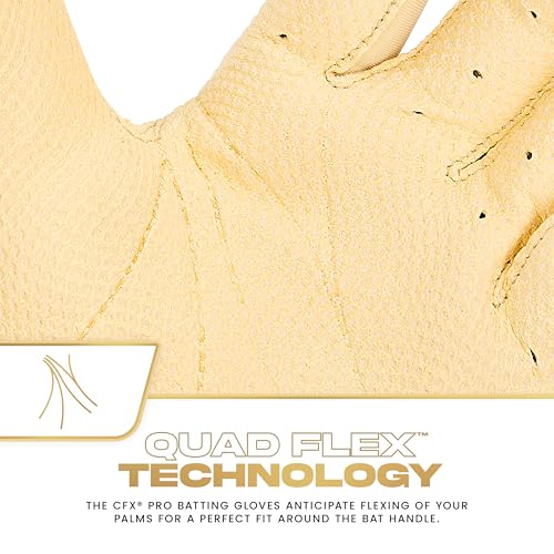 image for Franklin Sports MLB Baseball Batting Gloves - CFX Pro Adult + Youth Ba