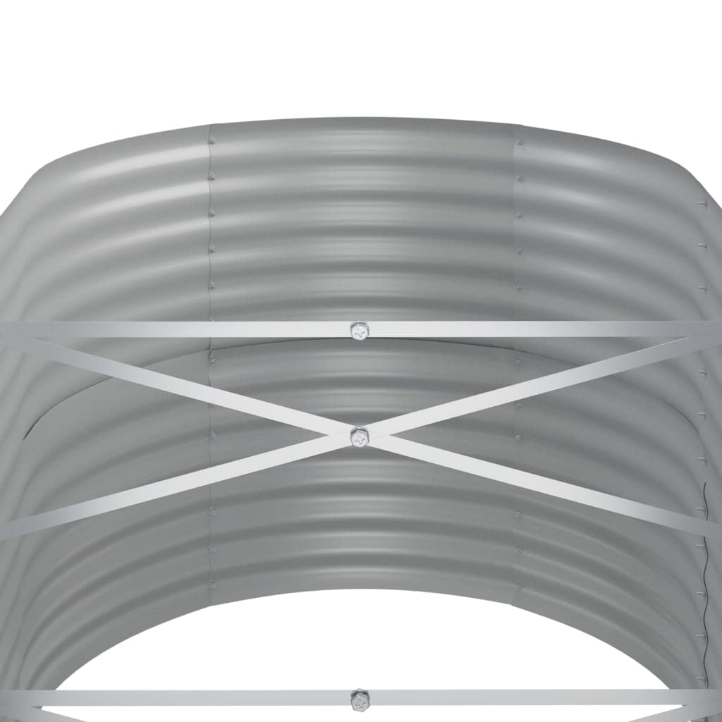 Jardinera de acero galvanizado verde 152 x 80 x 68 cm, maceta robusta para jardín, balcón, terraza, resistente a las heladas, con almacenamiento de agua, ideal para hierbas, flores y verduras