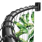 Haryaers Black Curved Shower Curtain Rod,35-76 Inches Adjustable Length Curved Shower Rods Round Shower Curtain Rod Rust Proof Stainless Steel Curved Shower Rods For Bathroom