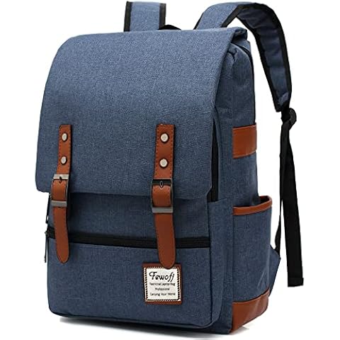 FEWOFJ 15.6 inch Laptop Backpack College School Backpacks for Women Men Work Business School Travel (Light Blue) Cover