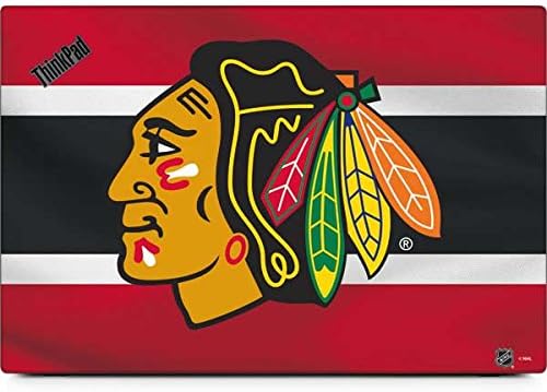 Skinit Decal Laptop Skin Compatible with Thinkpad X1 Carbon (6th Gen 2018) - Officially Licensed NHL Chicago Blackhawks Jersey Design