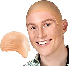 Berretto Calvo in Lattice, 1 Pezzi Bald in Lattice per Adulti, Parrucca Lattice Bald cap, Trucco Cappellino Calvo Uomo, Calotta Parrucca Cosplay per bambini adulti