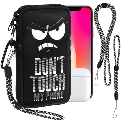 KIRZAX Custodia In Neoprene Per Telefono – Fino A 7.2 Pollici, Con Laccio Da Collo, Tasca A Cerniera, Antigraffio E Impermeabile