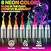ThEast 8 Glow in the Dark Body Paint, UV Neon Face Paint, Face Painting Pens, Washable Tattoo Markers for Skin, Festival Essentials, Halloween Makeup Kit