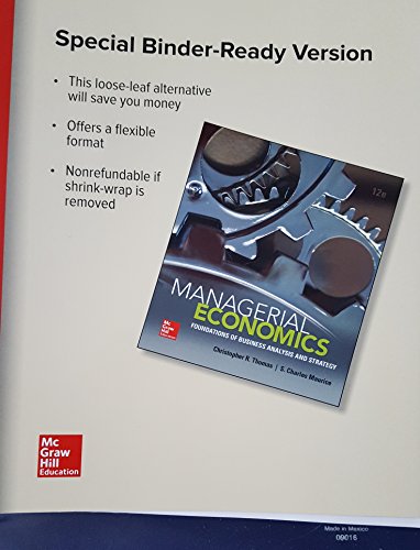 Loose-Leaf for Managerial Economics