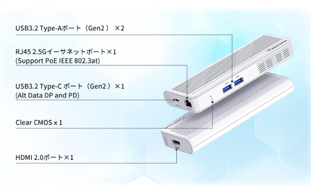 Amazon.co.jp: MINISFORUM S100-WLP スマホより小さいミニPC 