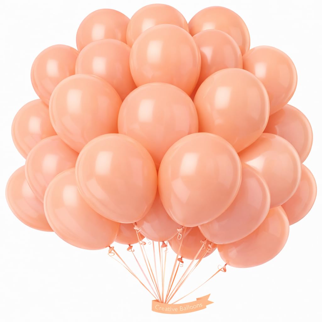Balony dekoracyjne 12,5 cm - brzoskwiniowe balony imprezowe - 500 szt