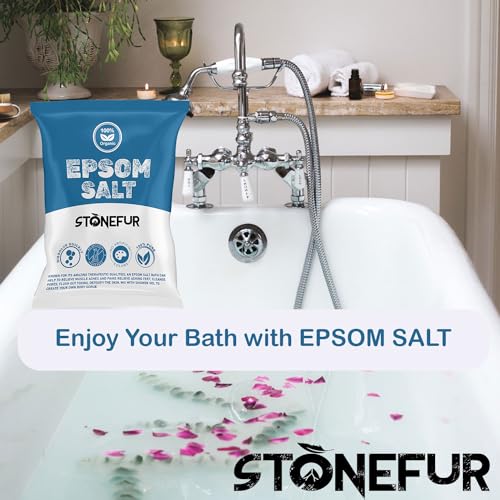 STONEFUR Epsom Salt For Pain Relief Epsom Salt For Foot Epsom Salt For Bath Epsom Salts For Feet Pain For Muscle Relief, Relieves Aches & Pain Epsom Bath Salt Crystal and Bath... - Image 6