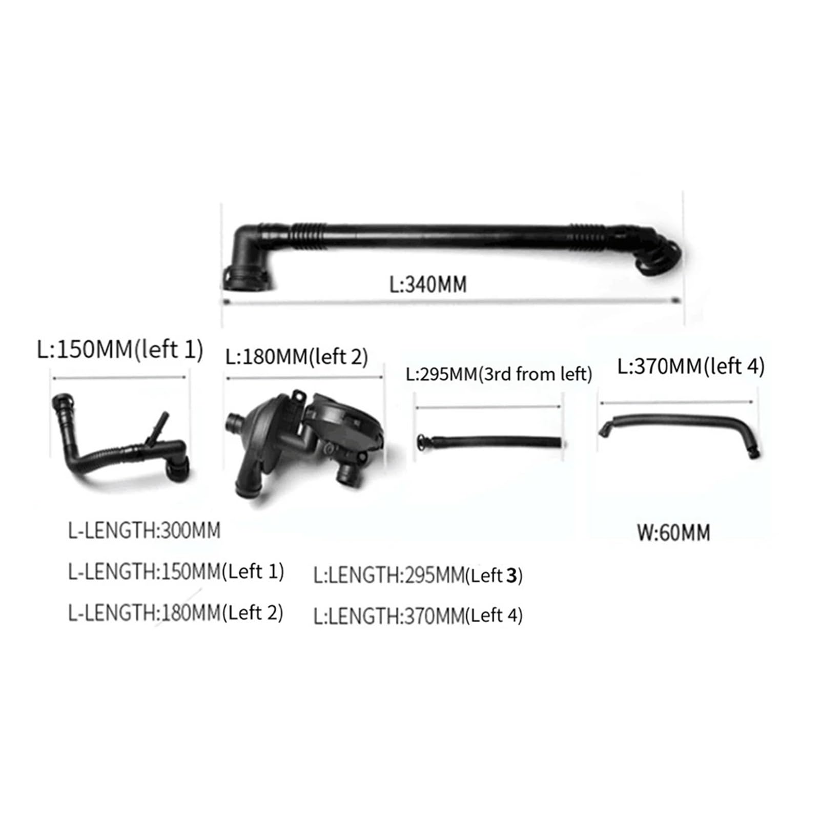 Engine Ventilation Kits Separador agua y aceite para X3 X5 E46 E39 Z3 Z4 320I, válvula ventilación cárter, Kit manguera ventilación 8481803990