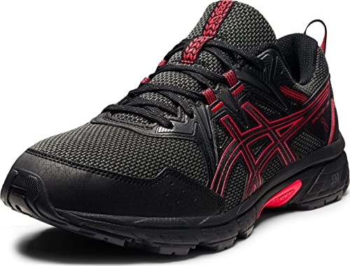 ASICS Men's Gel-Venture 8 Running Shoes, 10.5, Black/Electric RED