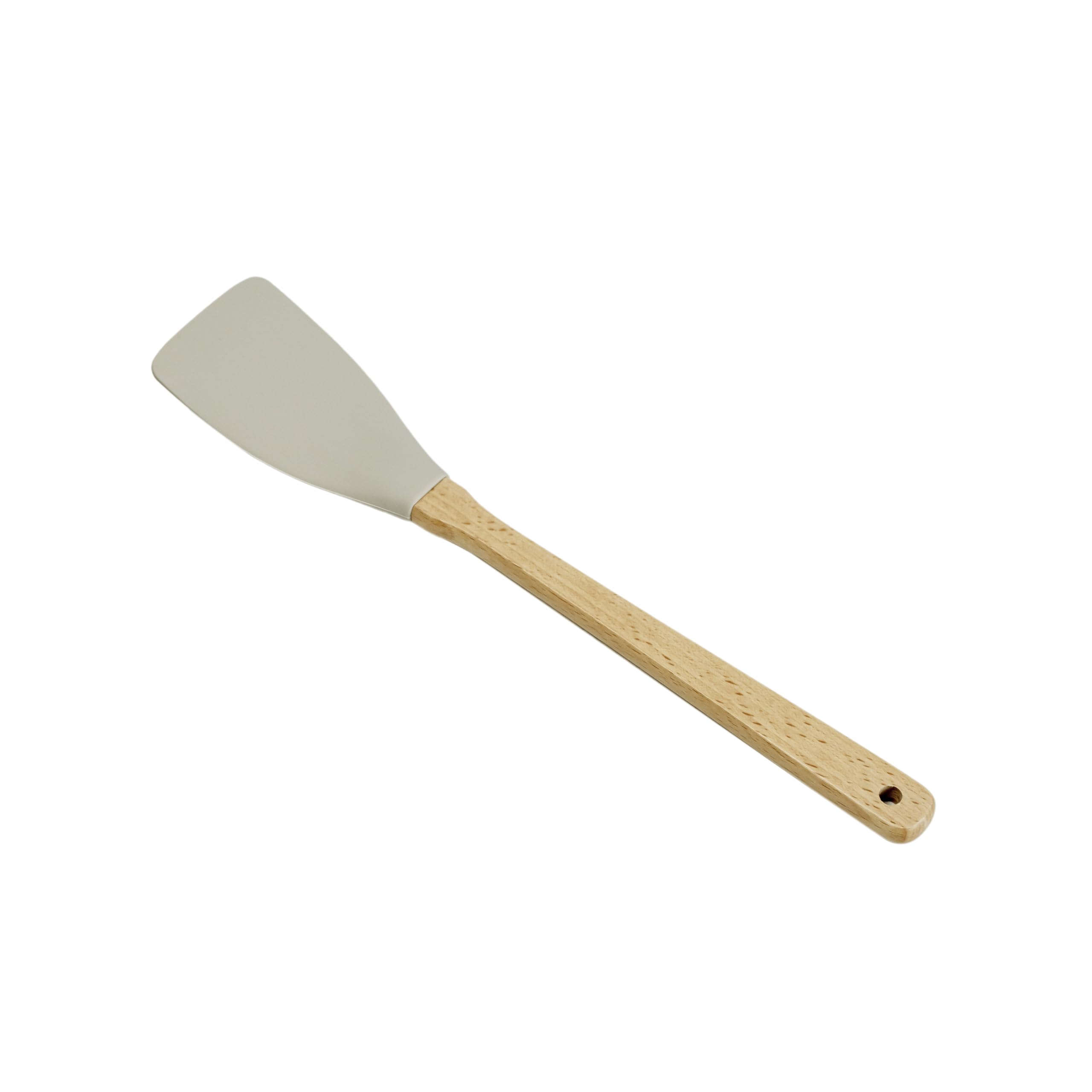 Cuisine Art Silicone Spatula Square Edge 32 cm - Versatile Kitchen Tool for Precise Cooking - Zorba Grey