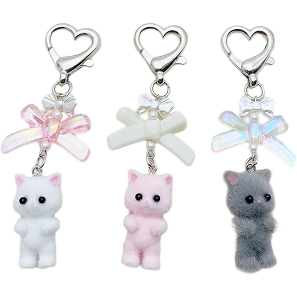 Amazon.co.jp: 猫キーホルダー かわいい 猫 キーチェーン