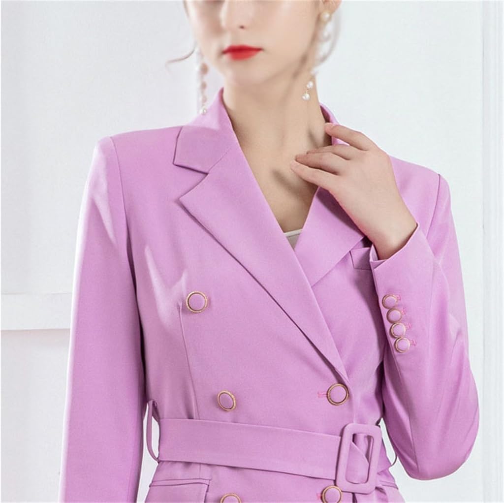 Suit Women Temperament Rose High-end Fashionable Light Luxury Age Reducing Suit Two-Piece Suit Set(X-Large)