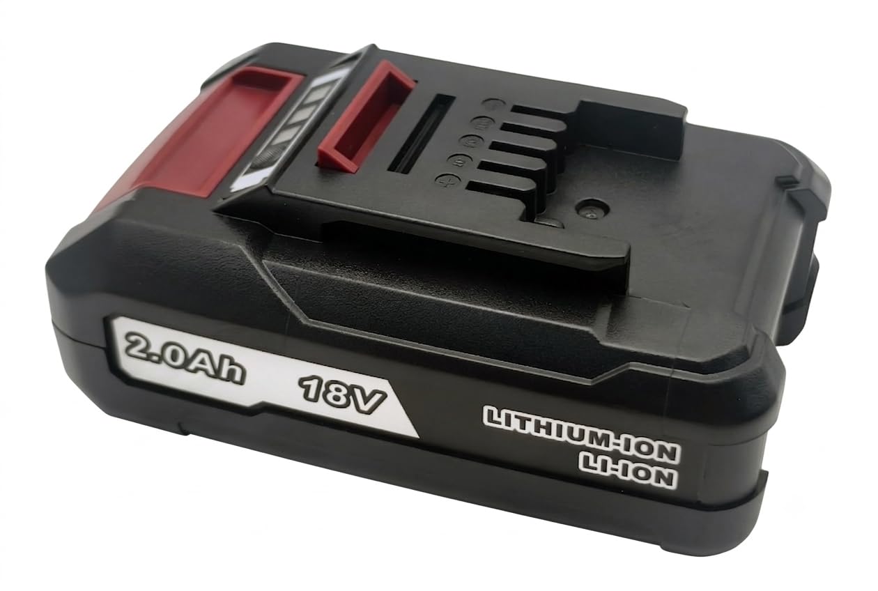 2 batterie EH1820 18 V 2,0 Ah agli ioni di litio compatibili con utensili a batteria Einhell serie Power X-Change da 18 V, batteria ricaricabile da 36 Wh con indicatore di carica LED a 3 livelli