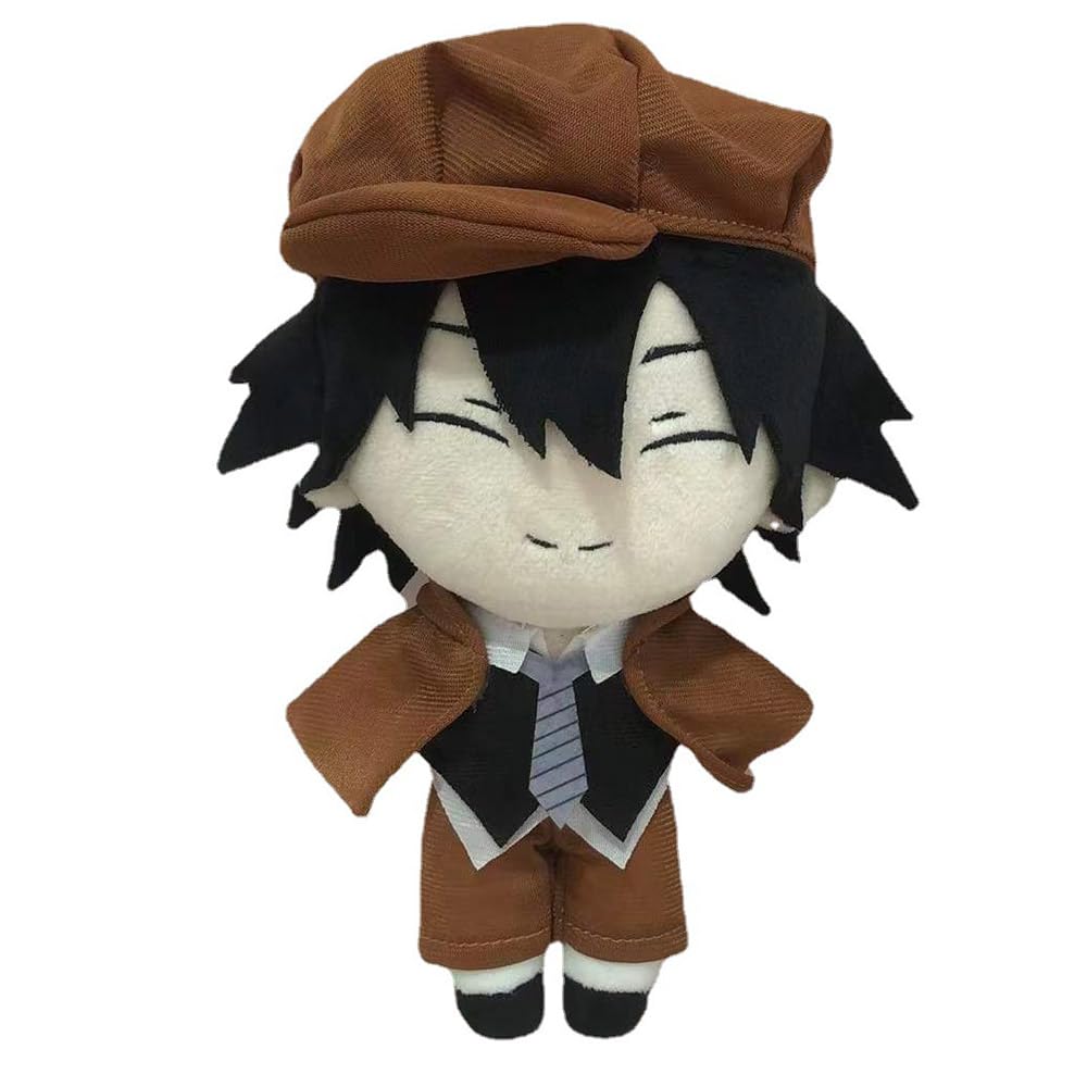 JCvCX Brown Hair Boy with Black Hair Plush Toy Stuffed Figurine Doll Soft Plushies Pillow