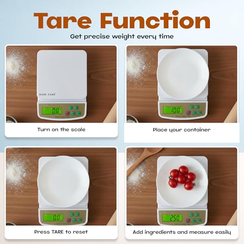 Image of Kitchen Weight Machine For Home | 10 KG Electronic Weighing Machine for Food | BackLit Tare Function 1 Year Warranty | Dual Weight Setting | Weighing Scale For Kitchen