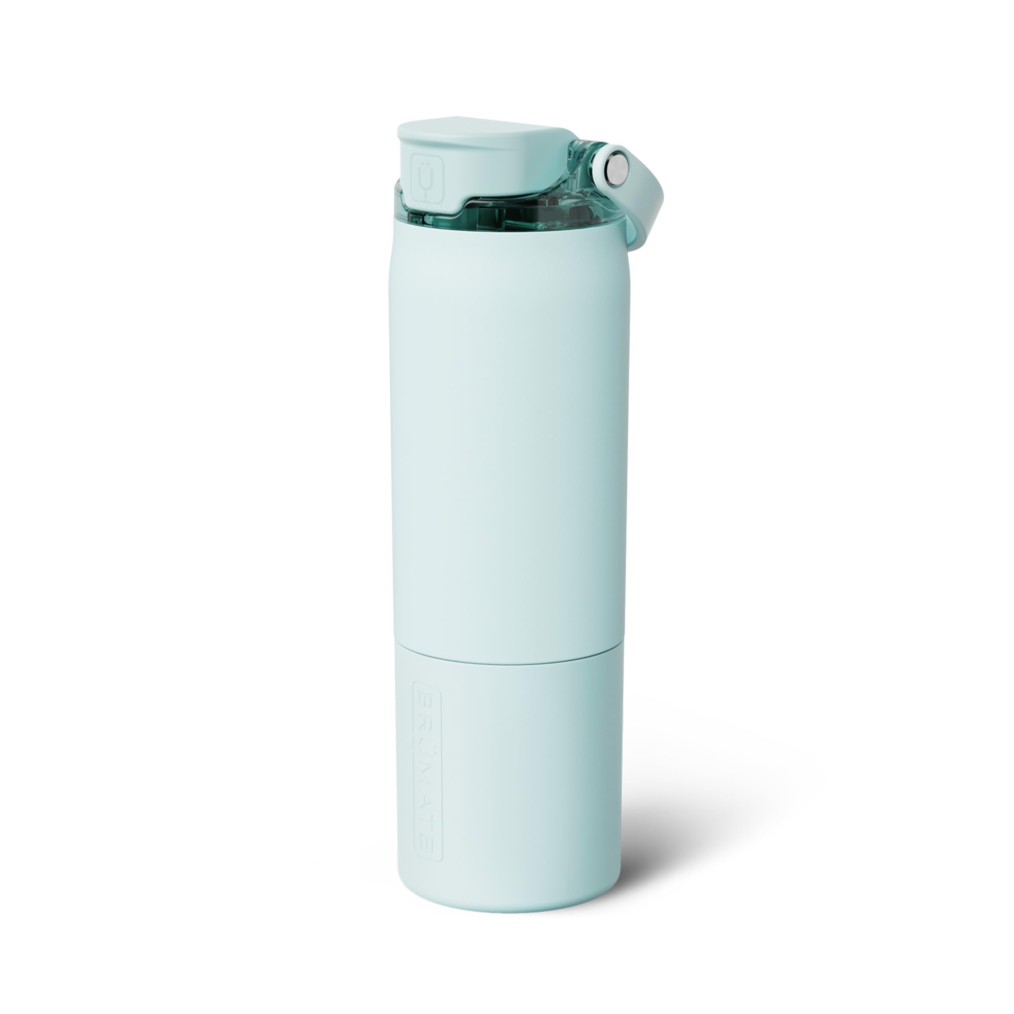 BrüMate Rise Bouteille d’eau de 25oz avec paille en silicone couverte 100% étanche | Bouteille d’eau isotherme en acier inoxydable | Compatible avec porte-gobelet | Débit rapide | Bec verseur en