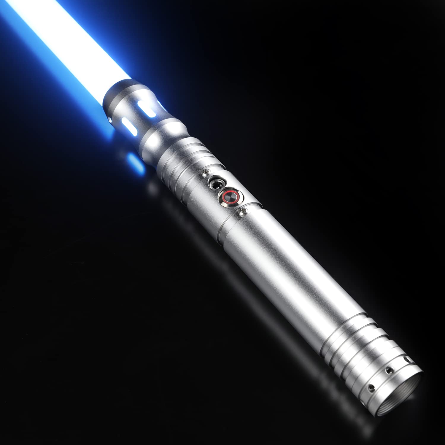 Dueling Light Saber for Adults, Smooth Swing Rechargeable LED Light Saber with 9 Sound Fonts, RGB In