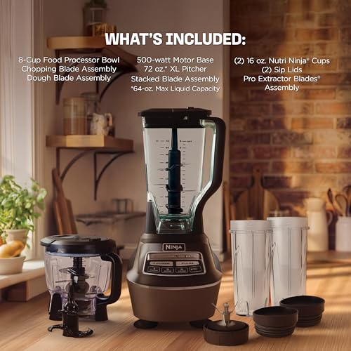 Ninja Mega Kitchen System, 1500W, 72oz Pitcher, 8-Cup, Black, BL770 - image 8