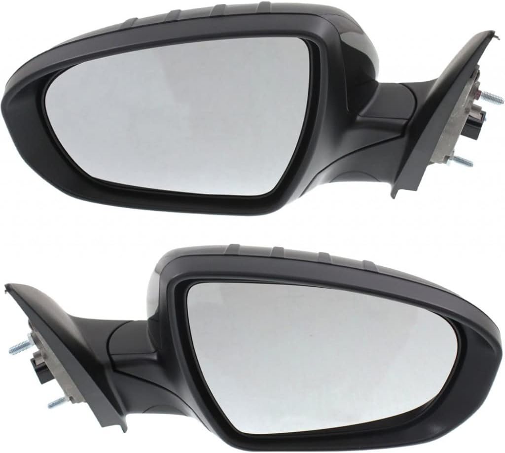 For Kia Optima 2014 2015 Door Mirror Driver and Passenger Side Pair | Power | Heated | Manual-Folding | w/Signal Light | Paint to Match | For 87610 2T610, 87620-4C501 | KI1320175, KI1321175