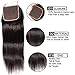 Unice Hair 10A Peruvian Straight Hair 3 Bundles 18 20 22 inch with 4x4 Free Part Lace Closure 16 Inch, 100% Unprocessed Human hair Weave and Closure