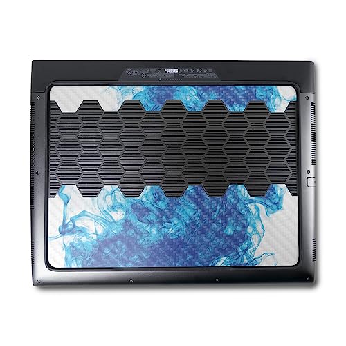 Image of MightySkins Carbon Fiber Skin Compatible With Alienware M18 R1 (2023) Full Wrap Kit - Vibrant Smoke | Protective, Durable Textured Carbon Fiber Finish | Easy To Apply & Change Styles | Made in the USA
