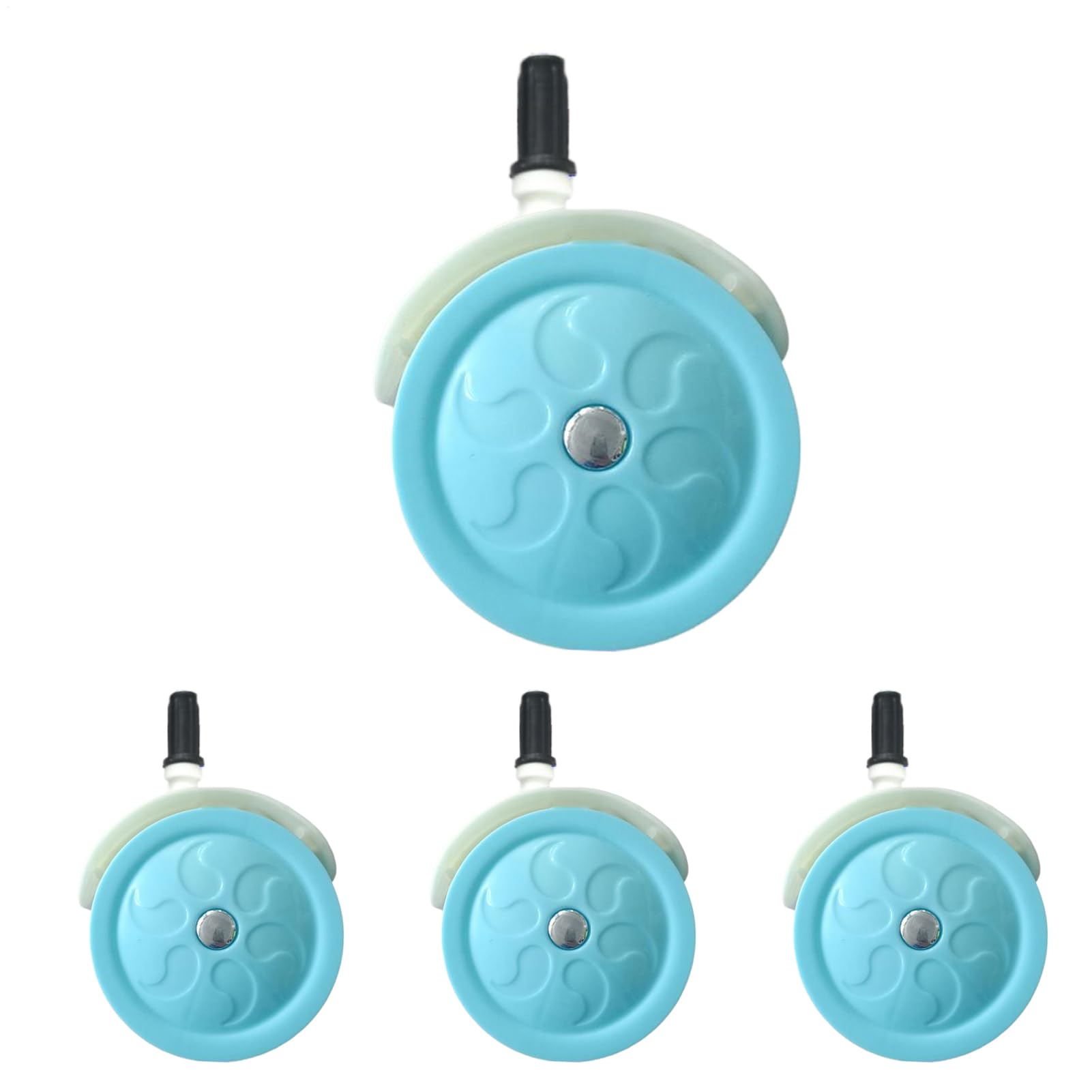 Wheels For Stroller- Replacement Castors For Wheelchair | 4 Pieces Replacement Wheels | Stroller Swivel Casters For Baby Tricycle Walker Living Room Outdoor, Pushchair Accessories
