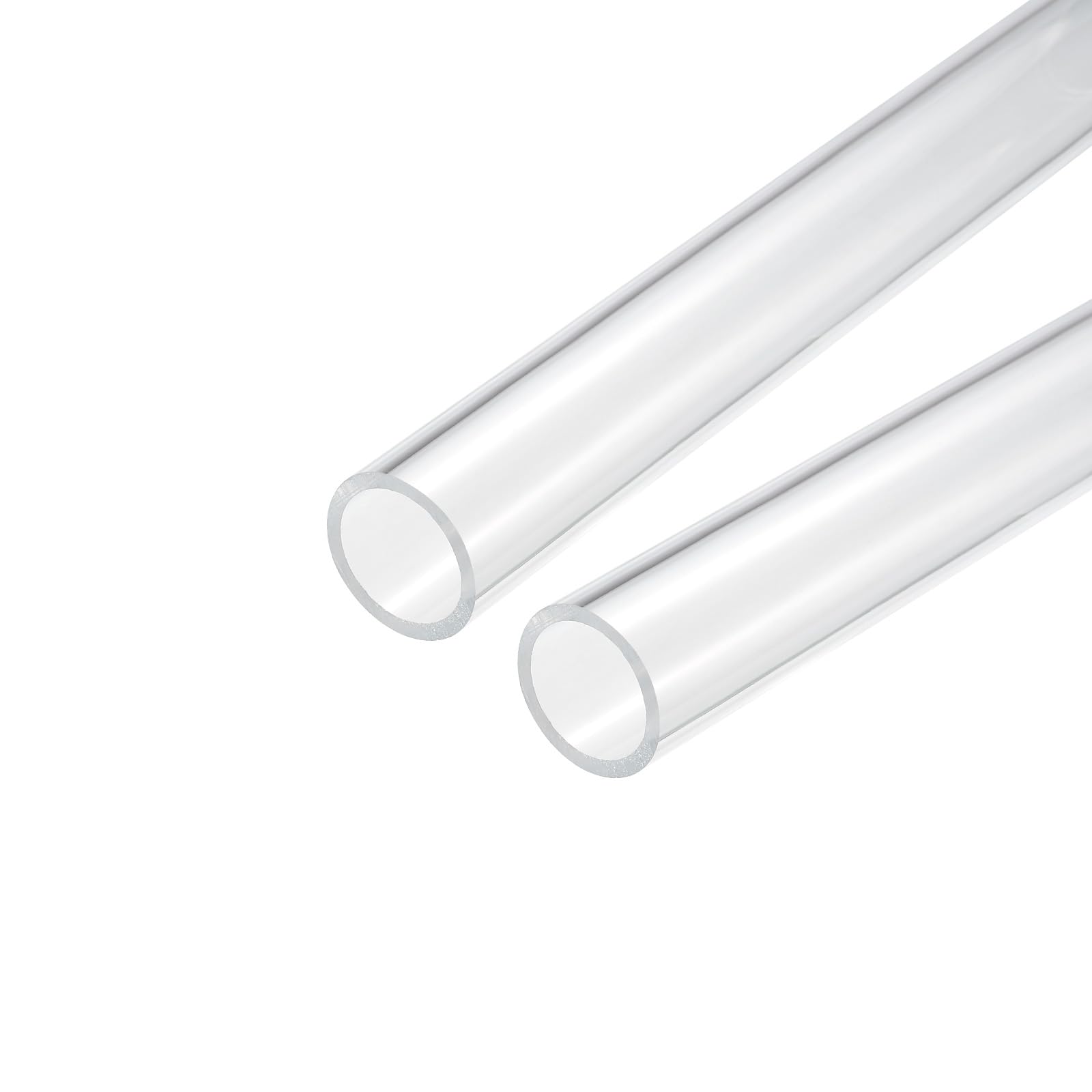 Tube Acrylique Transparent Rigide - 24mm Intérieur / 30mm Extérieur / 25cm - Pour Lampes, Système Eau - 10