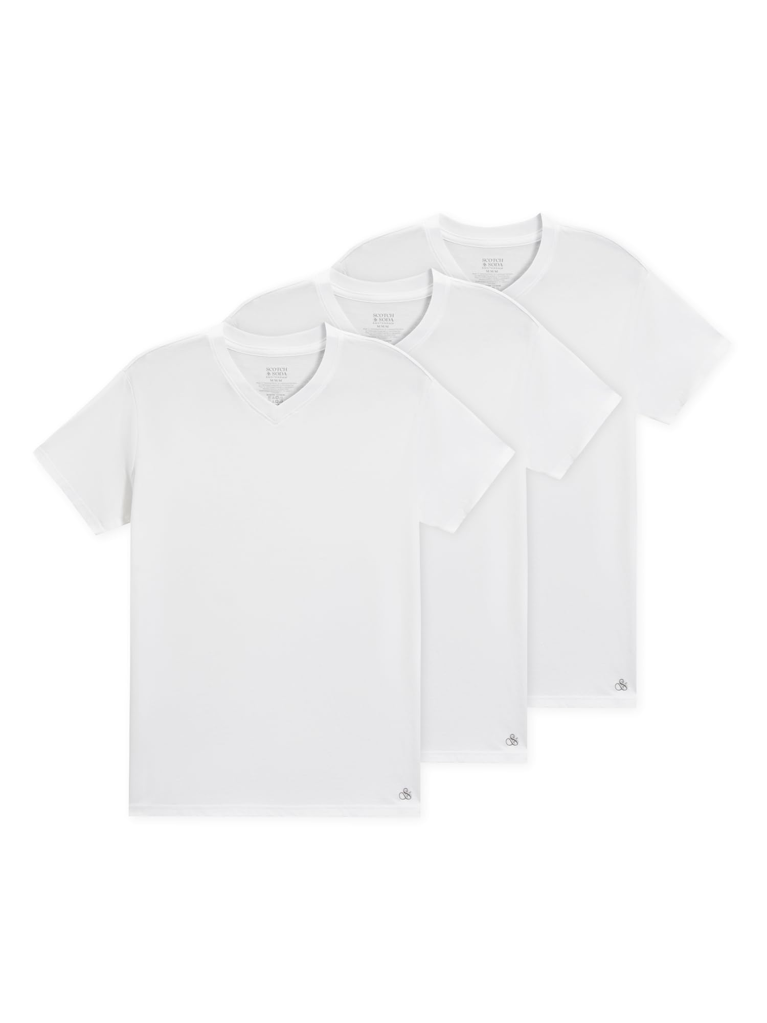 Scotch & Soda Herren Men’s V-Neck T-Shirts – 3-Pack T-Shirt