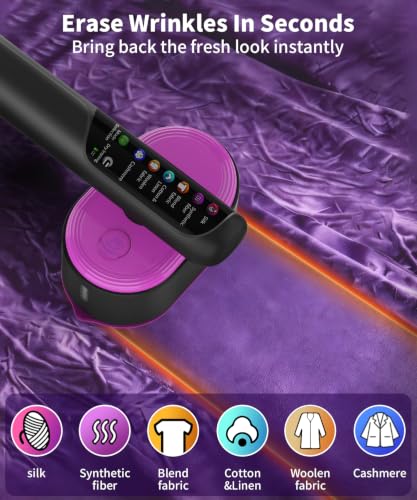 Honey Tour Travel Steamer for Clothes, 1200W Handheld Garment Steamer & Iron 2-in-1, 20s Fast Heating, 130ML Water Tank, Large Ceramic Heat Panel, Quick Wrinkle Removal for Home, Travel & Hotel Black - image 2