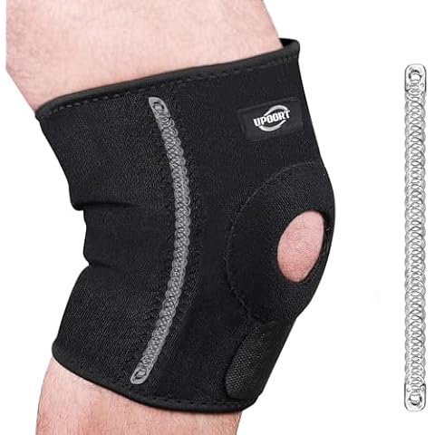 Knee Support Brace with Spring Stabilizers Cover